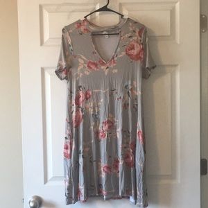 Worn once! Rose print dress